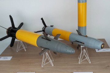 Russian Krasnopol-M2 and Kitolov-2M guided artillery shells. (Photo: Kalashnikov Concern)