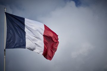 A French flag on October 11, 2024, in Paris, France.