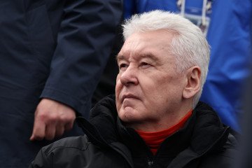 Moscow's Mayor Sergey Sobyanin attends the Victory Day parade, on May 9, 2026 in Moscow, Russia. (Source: Getty Images)
