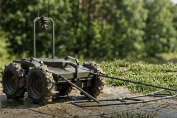 The newly codified NEO-1 robotic hardware-software complex deployed in the field. (Source: Ministry of Defence of Ukraine)
