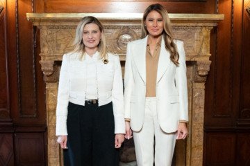 Olena Zelenska and Melania Trump Discuss Protecting Children Affected by War in Ukraine