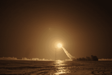 The launch of the FP-5 Flamingo missile. (Photo: UNITED24 Media)