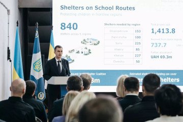 Deputy Minister for European Integration Artem Husak presents Ukraine’s plan to install 840 mobile shelters along school routes in six frontline regions. (Source: Ministry of Communities and Territories Development of Ukraine) Deputy Minister for European Integration Artem Husak presents Ukraine’s plan to install 840 mobile shelters along school routes in six frontline regions. (Source: Ministry of Communities and Territories Development of Ukraine)