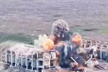 A strike hits a Russian military position in the Lyman sector. (Source: 3rd Army Corps) A strike hits a Russian military position in the Lyman sector. (Source: 3rd Army Corps)
