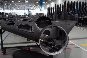 Production of Geran-2 (Shahed) kamikaze drones at the Alabuga plant in Russia. 2025. (Source: Russian media)