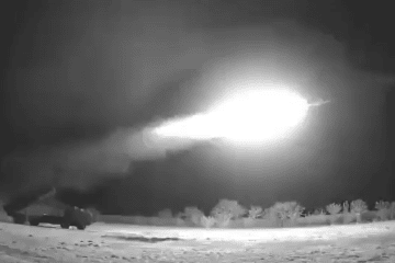 Launch of the Ukrainian R-360L long-range missile on November 13, 2025. (Source: ZelenskyyUa/X)