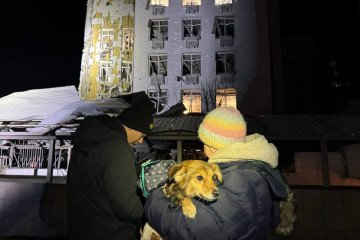 Russia Drone Attack on Odesa Cuts Power and Heat to Schools and Hundreds of Buildings