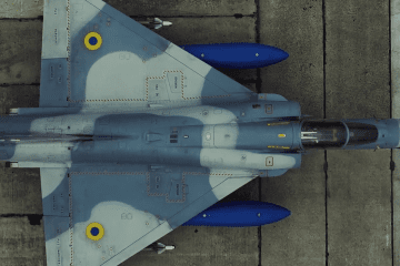 Ukrainian Air Force Mirage-2000 fighter jet, supplied by France. (Source: Ukrainian Air Force)