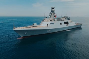 Ukraine Showcases Its Newest 'Hetman Ivan Mazepa' Corvette Ship with Cutting-Edge Armaments