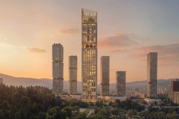 A rendering of the proposed 70-story Trump Tower in Tbilisi, Georgiaю (Source: Eric Trump/X)