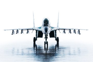 A Russian multipurpose jet fighter, the MiG-35, 2020. A Russian multipurpose jet fighter, the MiG-35, 2020.