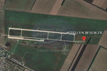 Satellite image showing the Primorsko-Akhtarsk airfield in Russia’s Krasnodar region. (Source: Crimean Wind)