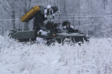Illustrative image. A Russian Strela-10 short-range air defense system on an MT-LB chassis during military exercises. (Source: Wikimedia)