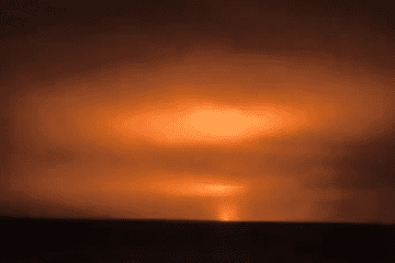 Explosion at the Russian ammunition depot in the Volgograd region, February 12, 2026. (Source: Exilenova_plus)