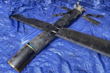 Wreckage of an Iranian-made Shahed‑107 drone recovered in Ukraine. November 2025. (Source: Serhii Flesch)