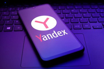 The Yandex browser logo displayed on the screen of a smartphone. (Source: Getty Images) The Yandex browser logo displayed on the screen of a smartphone. (Source: Getty Images)