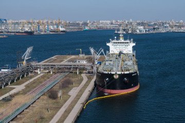 A tanker moored in a gas and oil dock at the Port of Constanta in Constanta, Romania, on March 22, 2022. (Source: Getty Images) A tanker moored in a gas and oil dock at the Port of Constanta in Constanta, Romania, on March 22, 2022. (Source: Getty Images)