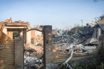Russian Guided Bombs Strike Sumy Residential Zone, Killing Three Including Children Consequences of a Russian KAB attack on Sumy, August 4, 2026. (Source: Telegram/Oleh Hryhorov)