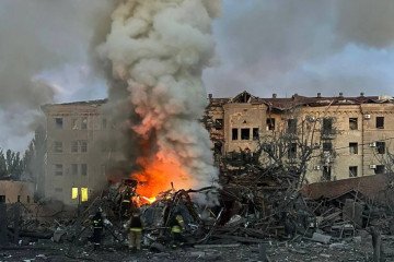 The aftermath of a Russian FAB-500 aerial bomb strike on a residential building in Sloviansk, Donetsk region, on August 31, 2026. (Source: Donetsk Regional Prosecutor’s Office) The aftermath of a Russian FAB-500 aerial bomb strike on a residential building in Sloviansk, Donetsk region, on August 31, 2026. (Source: Donetsk Regional Prosecutor’s Office)