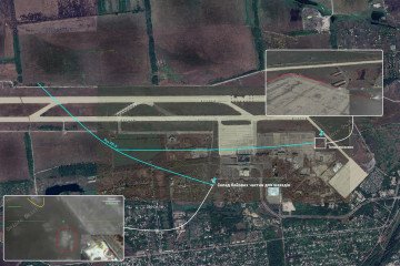 Ukraine Attacked Russian Drone Base at Donetsk Airport. Here Is What Satellite Images Show