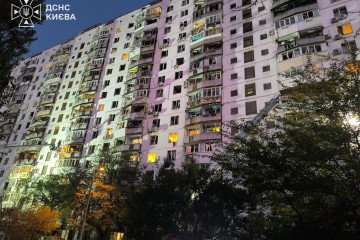 A residential building in Kyiv with windows and balconies damaged following a Russian missile attack on September 17, 2026. (Source: State Emergency Service of Ukraine) A residential building in Kyiv with windows and balconies damaged following a Russian missile attack on September 17, 2026. (Source: State Emergency Service of Ukraine)
