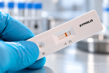 A rapid test for syphilis. Illustrative photo.