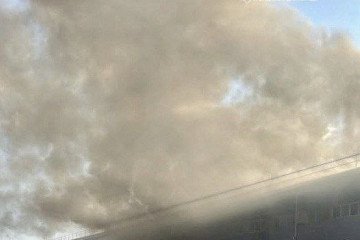 Russian Forces Strike Major Ukrainian Postal Hub in Dnipro for the Fifth Time The aftermath of the Russian strike on Dnipro. (Source: Telegram/Dnipropetrovska ODA)