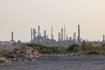 A general view of Saudi oil giant Aramco’s Riyadh refinery, south of Riyadh on October 3, 2026. (Source: Getty Images)