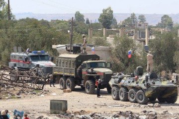 Russian military in Syria. (Source: Russian media)
