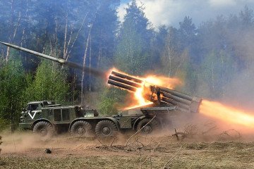 Illustrative image. A Russian BM-27 Uragan in Ukraine, c. 2022. (Photo: open source)