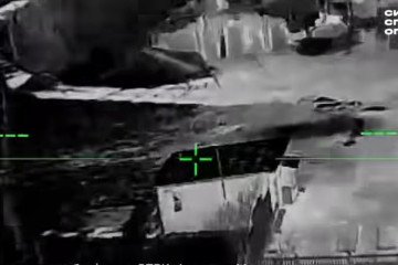 The moment of impact on a Russian military facility in temporarily occupied Crimea (Source: Ukraine’s Special Operations Forces)