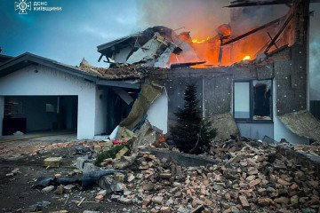 Aftermath of a Russian combined airstrike on Ukraine on December 23, 2025. (Source: SES)