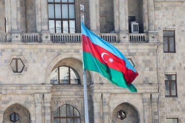 Azerbaijan Summons Russian Ambassador Over Pro-Kremlin Propagandist Statements Flag of Azerbaijan. (Source: Getty Images)