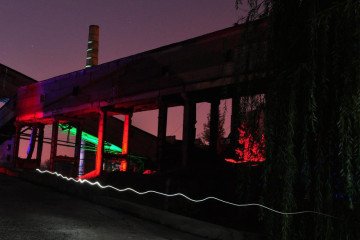 The grounds of the IZOLYATSIA art center in currently occupied Donetsk. (Source: IZOLYATSIA center/ Facebook)