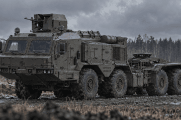 Illustration of Russia’s new armored BAZ tractor with a roof-mounted turret and thermal signature protection. (Source: Russian media) Illustration of Russia’s new armored BAZ tractor with a roof-mounted turret and thermal signature protection. (Source: Russian media)