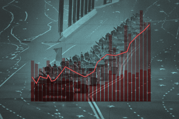 Graphic representing Russian spending increases