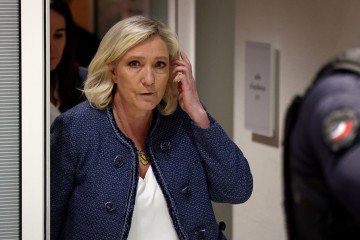 French far-right Leader Marine Le Pen leaves the courtroom after a guilty verdict in her embezzlement case trial on March 31, 2025 in Paris, France. (Source: Getty Images) French far-right Leader Marine Le Pen leaves the courtroom after a guilty verdict in her embezzlement case trial on March 31, 2025 in Paris, France. (Source: Getty Images)