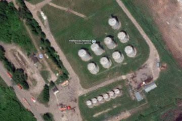 Russian Khokholskaya oil depot, Voronezh region. (Source: raging545/X) Russian Khokholskaya oil depot, Voronezh region. (Source: raging545/X)