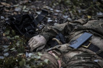 The body of a Russian soldier in Balakliia, Kharkiv region, Ukraine. (Source: Getty Images) The body of a Russian soldier in Balakliia, Kharkiv region, Ukraine. (Source: Getty Images)