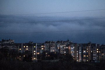 Soviet apartment buildings overlook the Crimean coast of Black Sea on March 22, 2014 in Gaspra, Crimea. Illustrative photo. (Source: Getty Images)