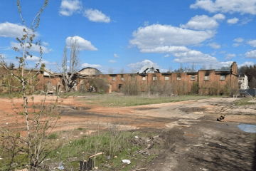 A damaged ammunition depot belonging to Russia’s “Rubikon” unit. (Source: CyberBoroshno)