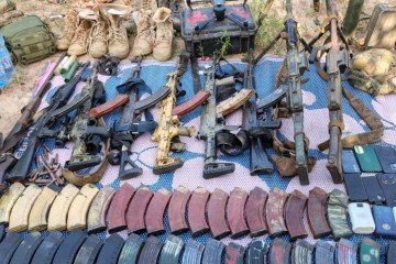 Weapons, ammunition, and military gear seized by JNIM militants following an ambush on Russian Africa Corps and Malian forces in Mopti. (Source: open source) Weapons, ammunition, and military gear seized by JNIM militants following an ambush on Russian Africa Corps and Malian forces in Mopti. (Source: open source)