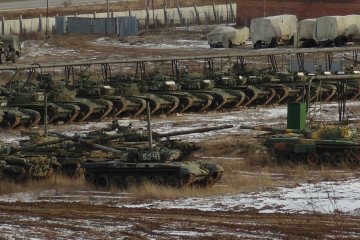 Imagen ilustrativa. Tanques soviéticos en la base de reserva de tanques rusa. (Foto: fuente abierta)
