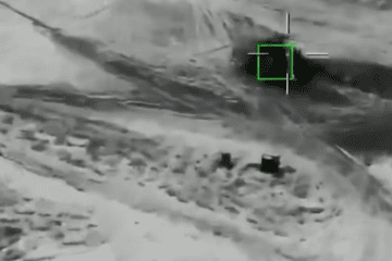 Reportedly, a Ukrainian Mi-8 helicopter moments before a Russian Starlink-guided Shahed strike. (Source: Serhii Flash/Facebook) Reportedly, a Ukrainian Mi-8 helicopter moments before a Russian Starlink-guided Shahed strike. (Source: Serhii Flash/Facebook)