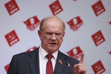 Communist Party Leader Calls War and Current Political Course Road to Failure in Russia Russian Communist Party CPRF Chairman Gennady Zyuganov. (Source: Getty Images)