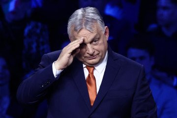 Hungarian Prime Minister Viktor Orban speaks in Budapest, Hungary, on April 7, 2026. (Source: Getty Images)