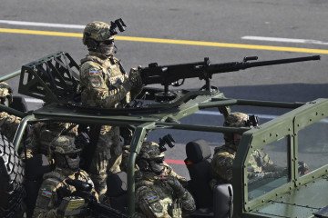 Military parade is held for Victory Day celebration in Baku, Azerbaijan on November 8, 2025. Illustrative photo. (Source: Getty Images)