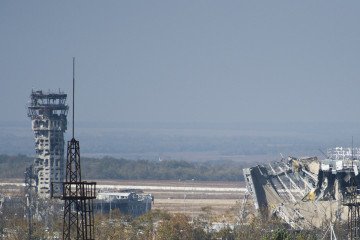 Russia Turns Ruins of Donetsk Airport Into Launchpad for Iranian Killer Drones