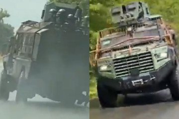 Three-Wheeled and Still Fighting: Canadian Roshel Senator Saves Ukrainian Troops After Mine Blast, Video