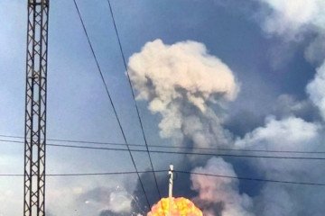 Explosión masiva en un arsenal militar ruso en el distrito de Kirzhach